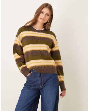 JJXX Knit Sweater With Stripes - Blue