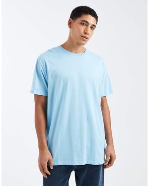 Brave Soul Oversized Crew Neck T-shirt - Blue