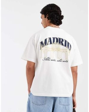 Pompeii UK Pompeii Madrid Location Back Print T-shirt - White