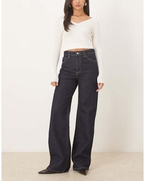 Mango Danila 100% Cotton Straight Leg Jean - Blue