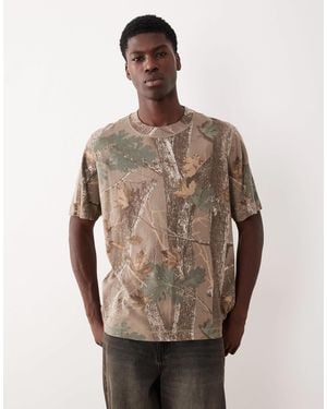 Abercrombie & Fitch Boxy Fit T-shirt - Natural