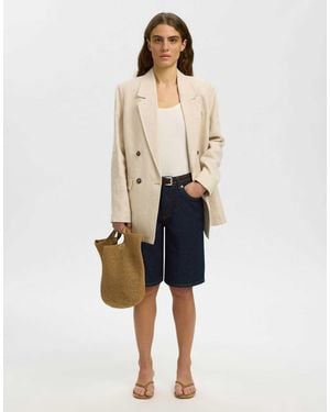 SELECTED Short en jean - foncé - Neutre