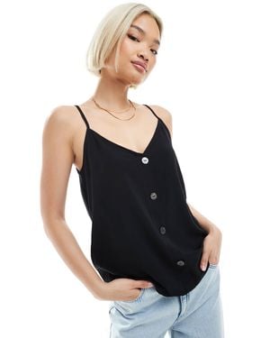 ONLY Button Through Vest - Black