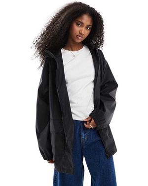 ASOS Rubberised Rain Coat - Blue
