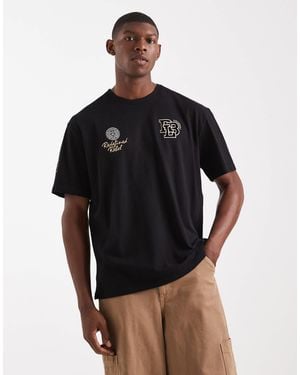 Redefined Rebel – kastiges t-shirt - Schwarz