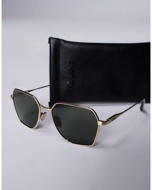 Quay Quay – world tour – sechseckige metall-sonnenbrille - Blau