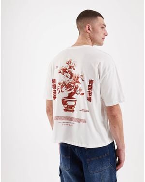 ASOS – kastig geschnittenes oversize-t-shirt - Weiß