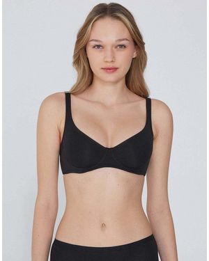 Tezenis Paris Cotton Balconette Bra - Black