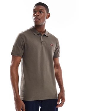 Levi's Batwing Logo Pique Polo - Brown