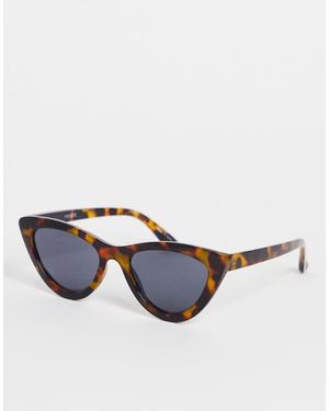 Pieces Occhiali Da Sole Cat-Eye Tartarugati - Blu
