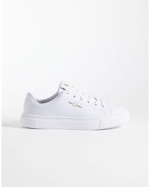 Fred Perry Leather Trainers - White