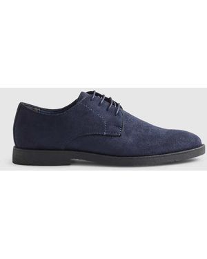River Island Faux Suede Brogues - Blue