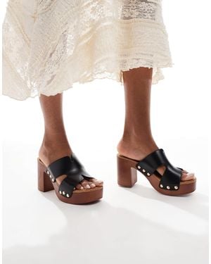 SEQWL Mule Sandals - White
