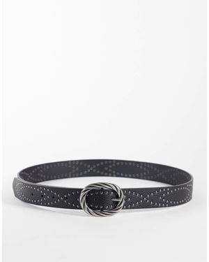 ASOS – kunstleder-gürtel - Grau