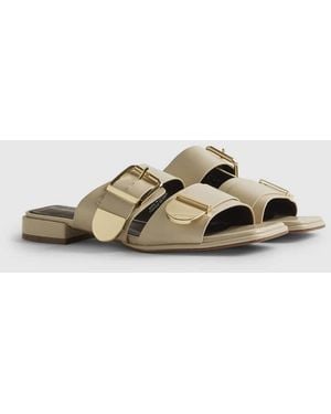 River Island Buckled Flat Sandals - White