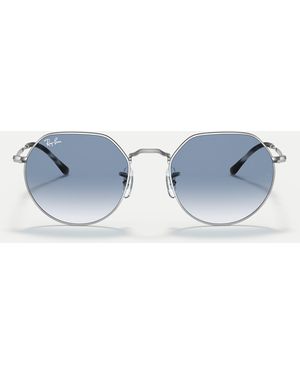 Ray-Ban – jack – unregelmäßig geformte sonnenbrille - Blau