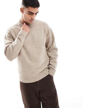 Jack & Jones Maglione Oversize Soffice Girocollo - Neutro