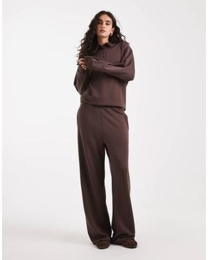 Brave Soul Straight Leg Trackies - Brown