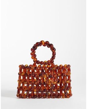 ASOS Resin Beaded Clutch Bag - Red