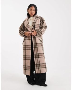 ASOS Asos Design Petite Brushed Formal Throw On Coat - White