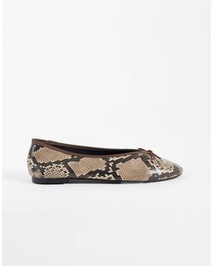 ASOS Lola ballerinas mit weicher schleifendetail - Mehrfarbig
