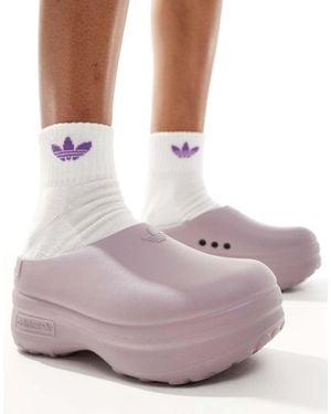 adidas Originals Signature adiFOM Stan Mule Slip-Ons - Purple