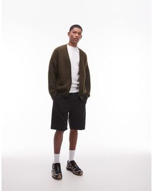TOPMAN Washed Cotton Chino Shorts - White