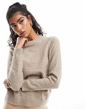 Vero Moda Round Neck Knitted Jumper - Natural