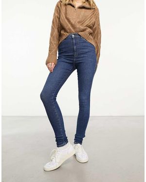 Dr. Denim Moxy High Waisted Skinny Jeans - Blue