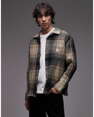 Wrangler Casey Jones Workwear Waffle Long Sleeve Shirt - Grey