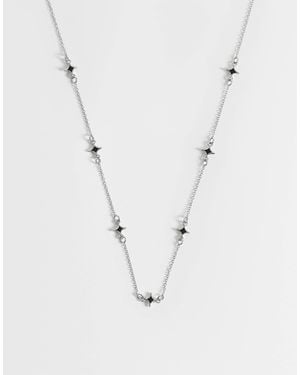 ASOS Stationed Star Chain Necklace - Blue
