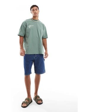 Jack & Jones baggy Fit Denim Carpenter Short - Blue