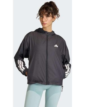 adidas Originals Hyperglam 3-Stripes Windbreaker - Grey
