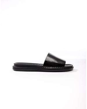 Base London Albany Slide Sandal - Black