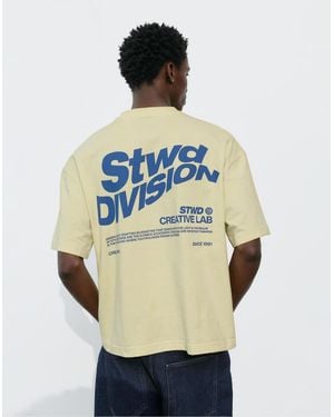 Pull&Bear Stwd Creative Lab T-shirt - Green