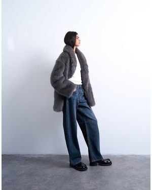 TOPSHOP Cappotto Taglio Medio - Blu