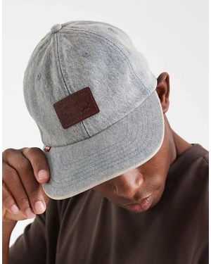 Levi's Ruimvallende Dad Cap Van Denim Met Wassing - Grijs