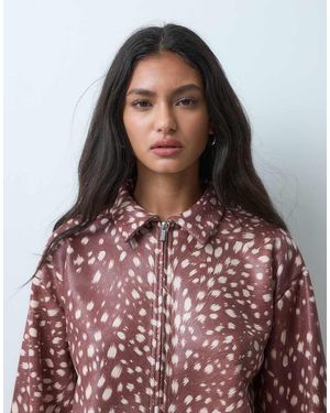 ASOS Giacca Con Zip E Rifinitura - Rosso