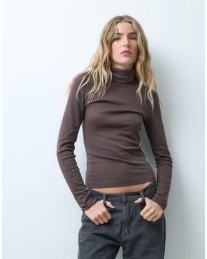 JJXX High Neck Long Sleeve Top - Grey