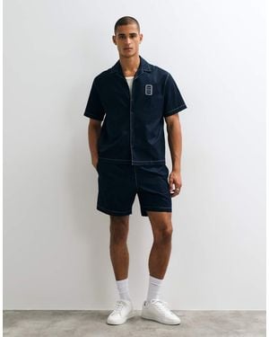 Lacoste Drawstring Logo Shorts - Blue