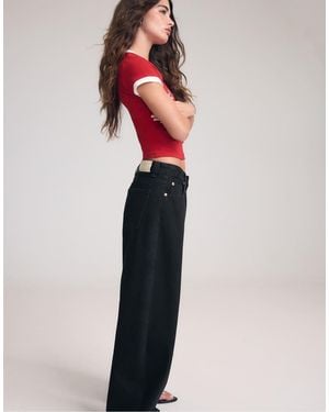 Stradivarius Jeans Barrel D80 - Rosa