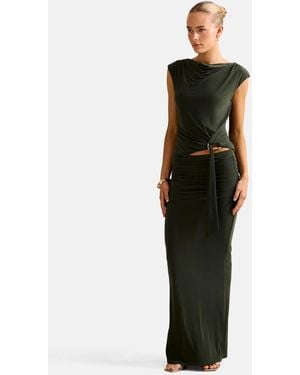 Forever New Maxi Skirt Co-ord - Green