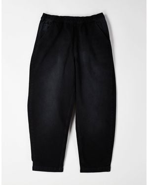 ASOS Relaxed Taper Elasticated Pants With Drawcord - Black