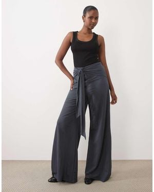 ASOS Pantaloni Wide Leg - Blu