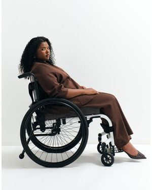 ASOS Asos adaptive curve hose zum hineinschlüpfen mit elastischem bund - Schwarz