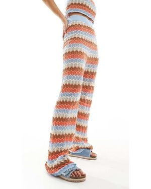 Rip Curl Pantalones Cortos Playeros Multicolores De Croché Santorini Sun De (Parte De Un Conjunto) - Blanco