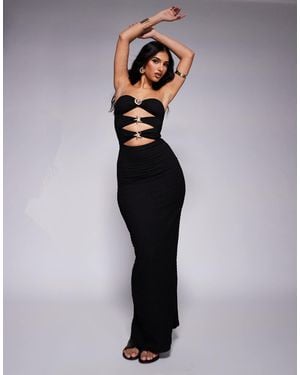 South Beach – trägerloses maxi-strandkleid - Blau