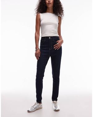 TOPSHOP Jamie High Rise Skinny Jean - Blue