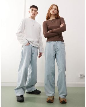 Weekday – astro – weite unisex-jeans - Blau