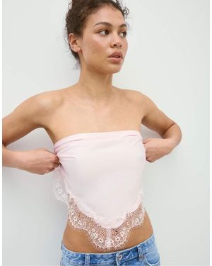 Stradivarius Lace Pareo - Pink